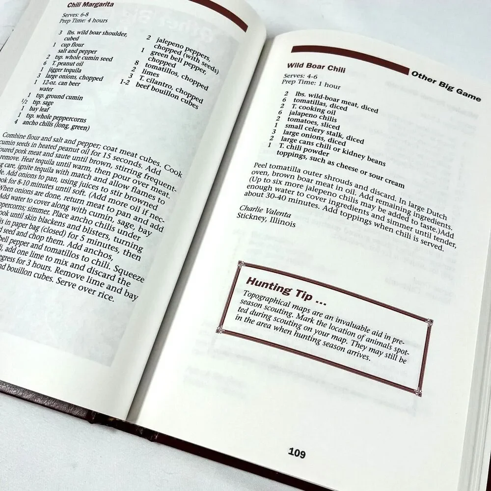 Wild Game Cookbook 1994 Field Tested Recipes North American Hunting Club NAHC